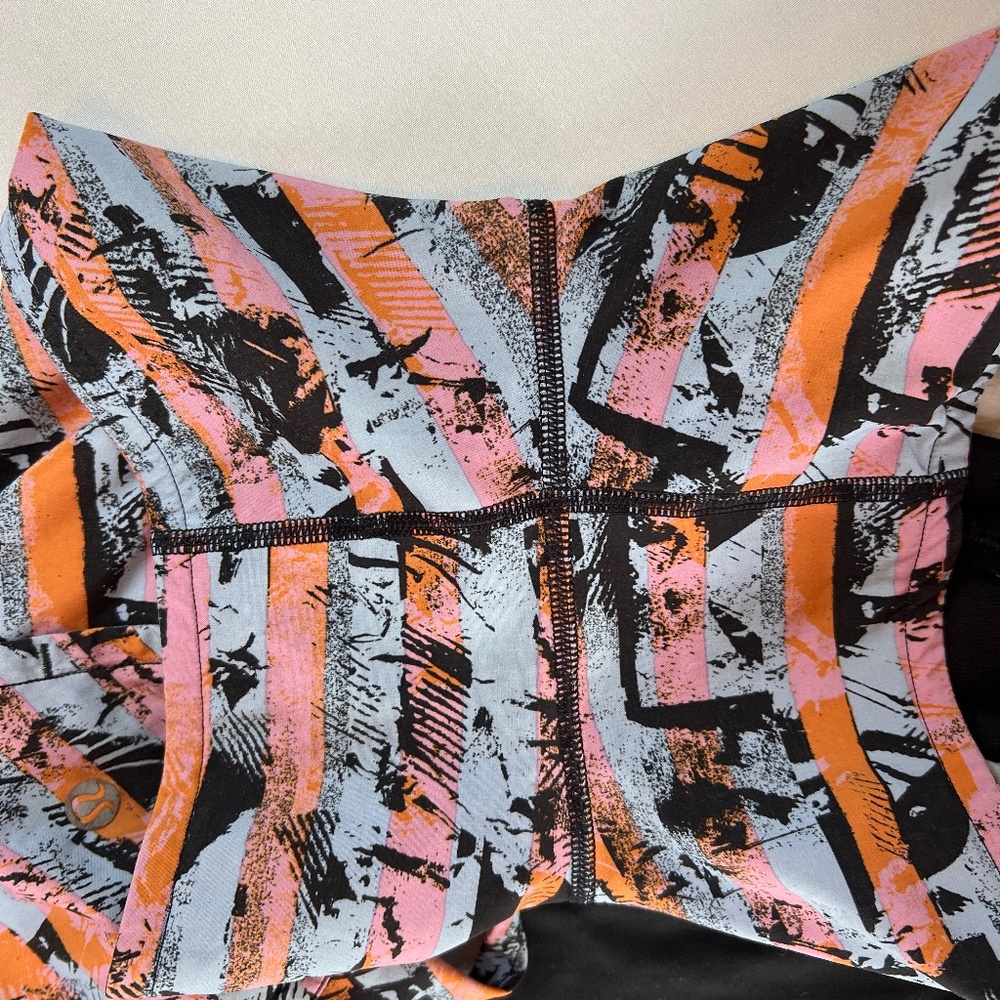 Lululemon Run Speed Shorts Multi Color & Black 4"… - image 8